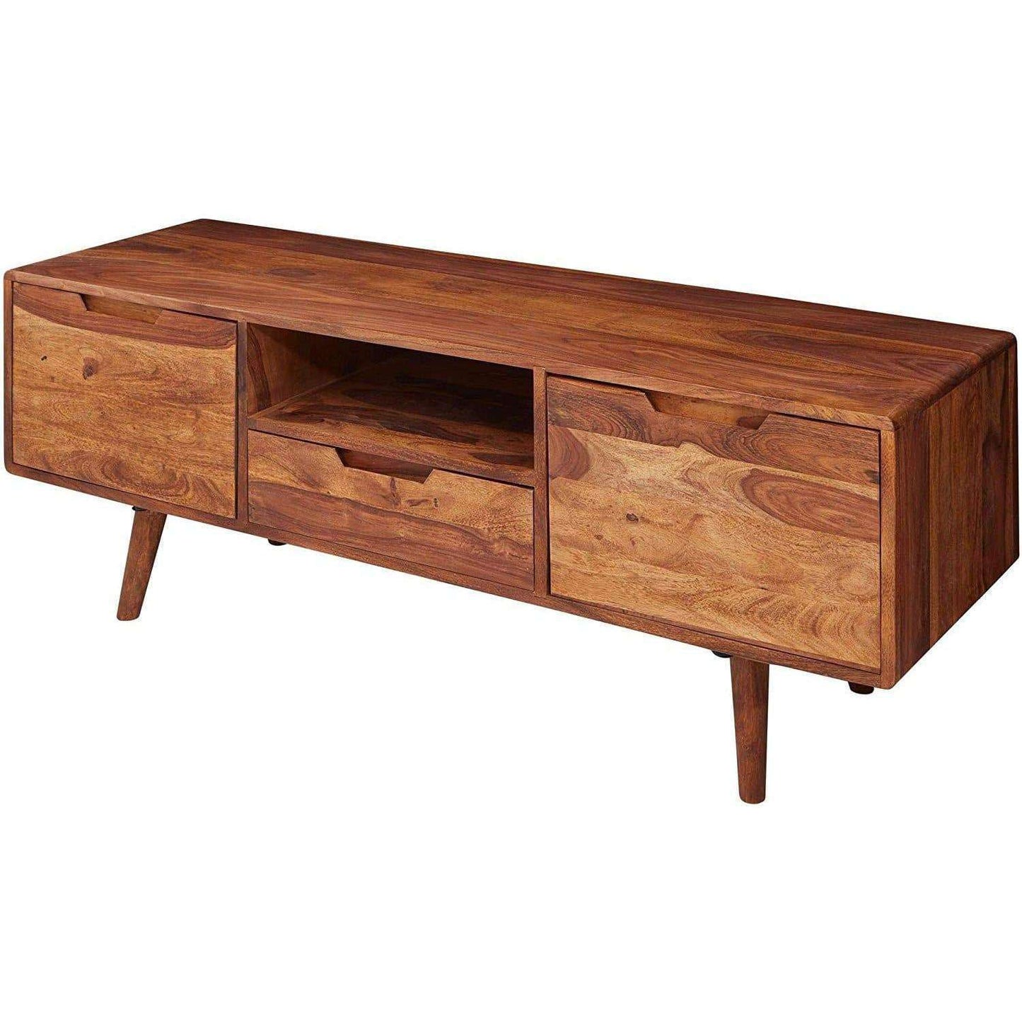 Nancy's TV Kast - TV Meubel - Massief hout - Bruin - 135 x 51 x 45 cm