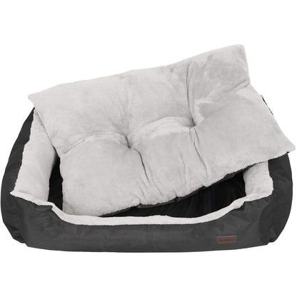 Lit pour chien de luxe de Nancy - Canapé pour chien lavable - Lit pour animaux de compagnie - Lits pour chiens - 70 x 55 x 21 cm