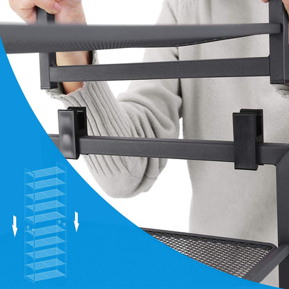 Nancy's Schoenenrek met 5 planken - Stapelbare Schoenenorganizer - Voor 15-20 paar schoenen - Schoenenkast - Metaal -  63 x 30 x 92 cm