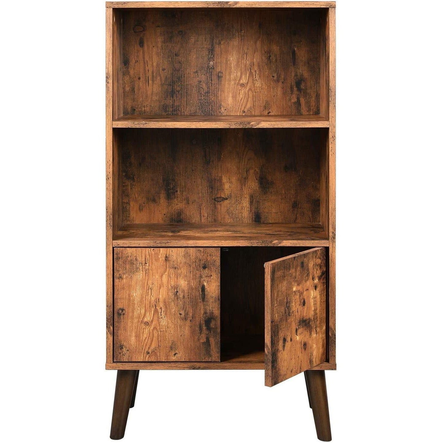 Nancy's Cambridge Retro Boekenkast - Vintage Houten Kast - Kasten - 120 x 60 x 30 cm