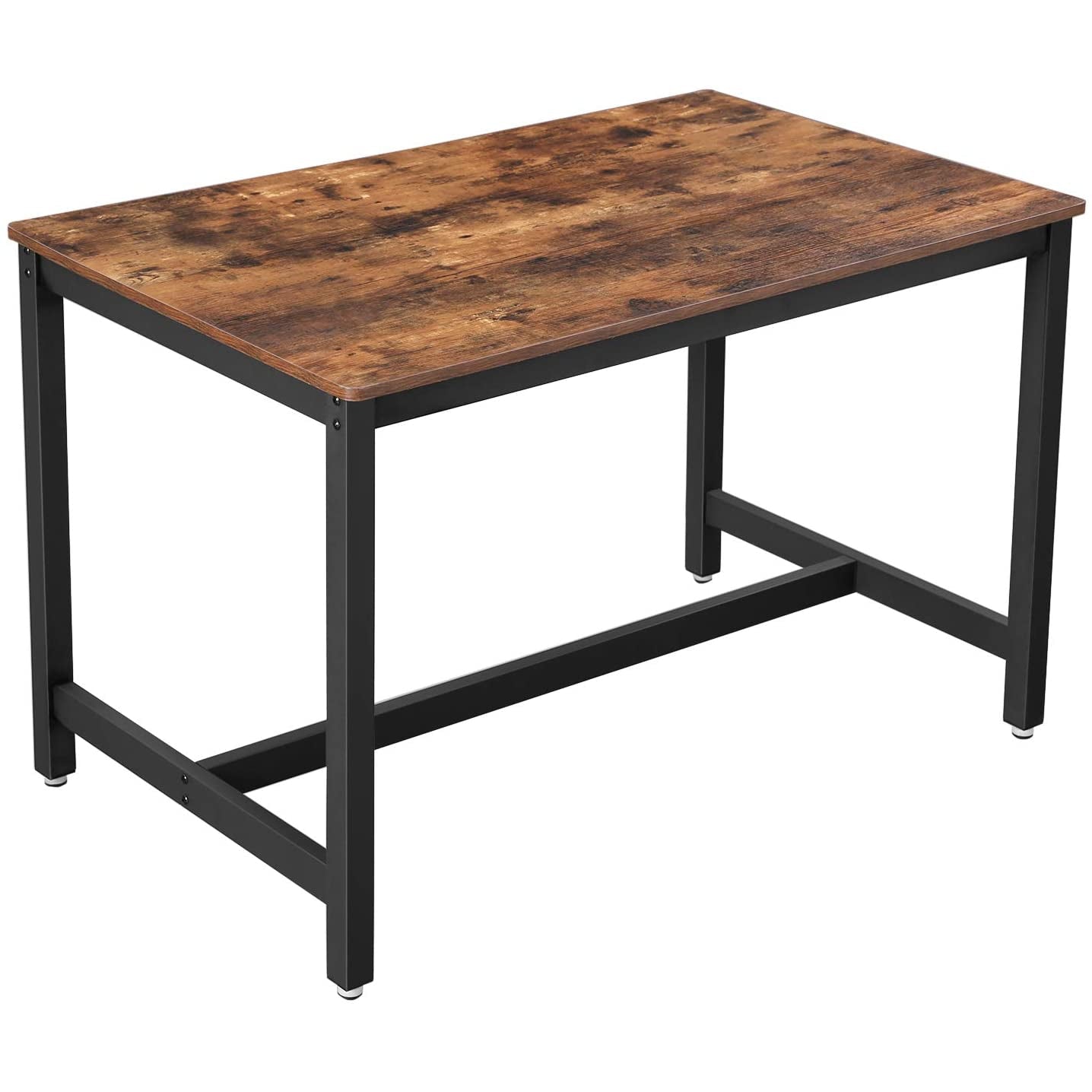 Nancy's Union Eettafel voor 4 personen - Keukentafel - Eetkamertafel - Bruin / Zwart 120 x 75 x 75 cm
