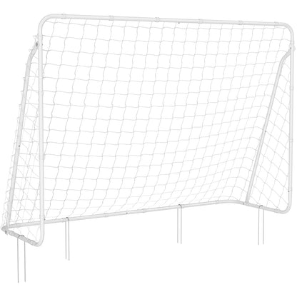 Nancy's Flyline Lake voetbaldoel - IJzer - Makkelijk op en afbouwen - Wit - 215 x 76 x 150 cm