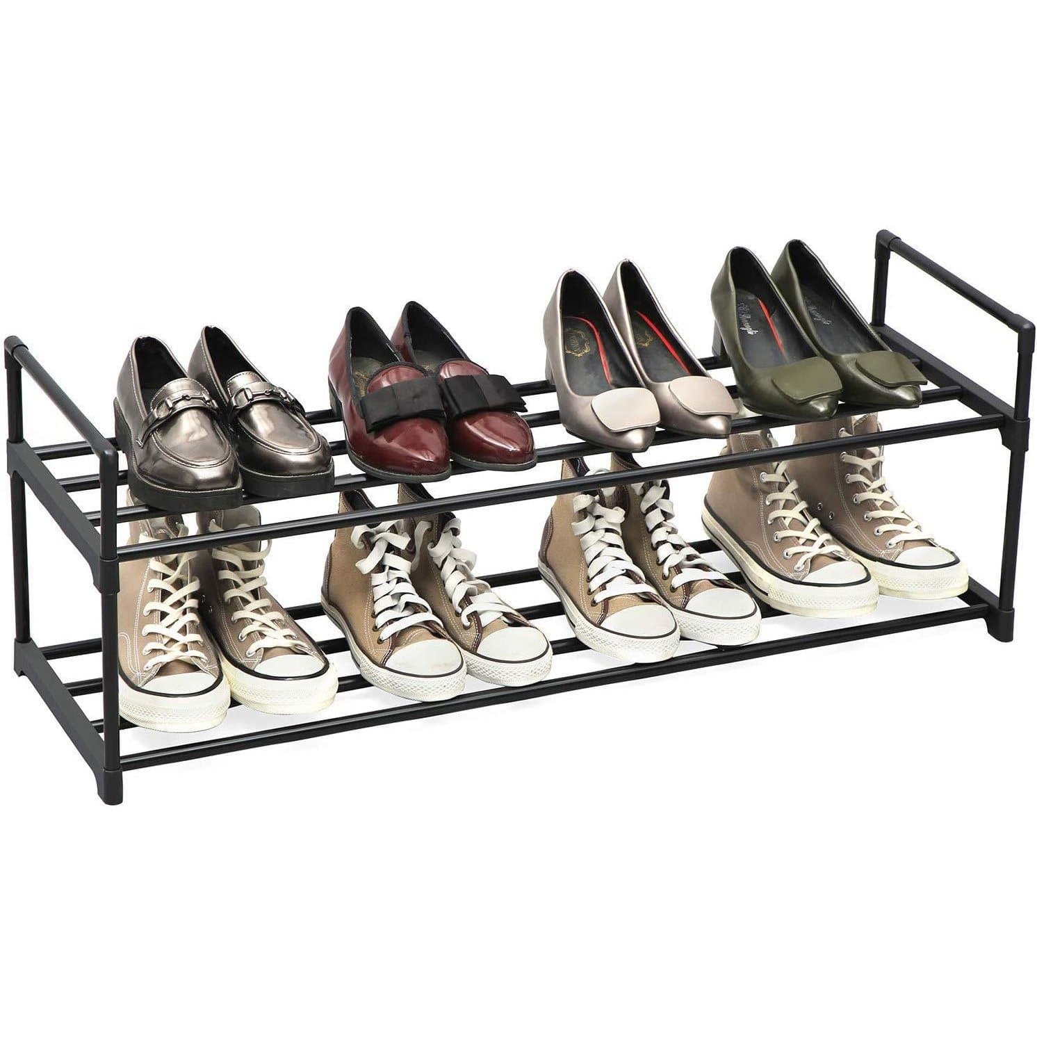 Nancy's Shuwie Schoenenrek – Schoenenkast - Voor 10 Paar Schoenen - Zwart - Staal - ± 90 x 30 x 35 cm