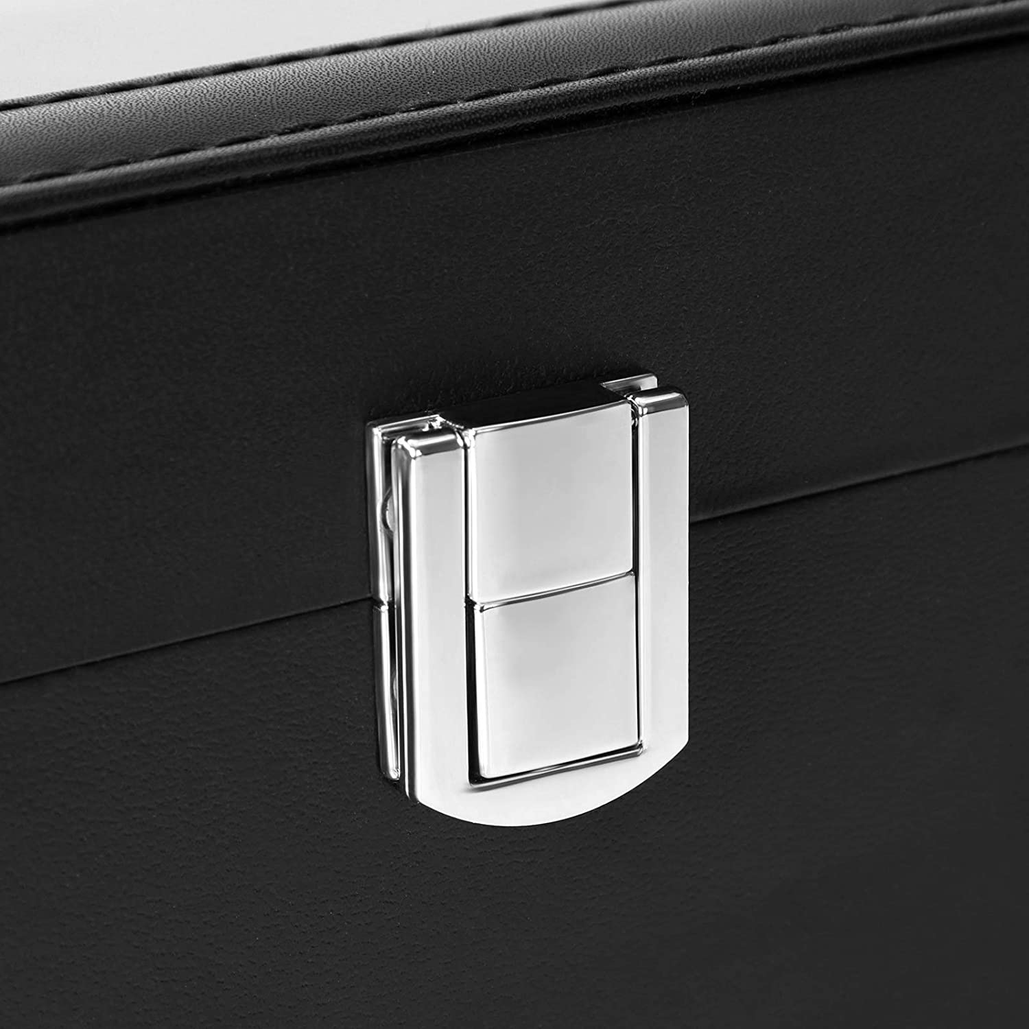 Nancy's Cateano Horlogedoos - Horlogebox - Opbergdoos voor 6 Horloges - Zwart / Grijs