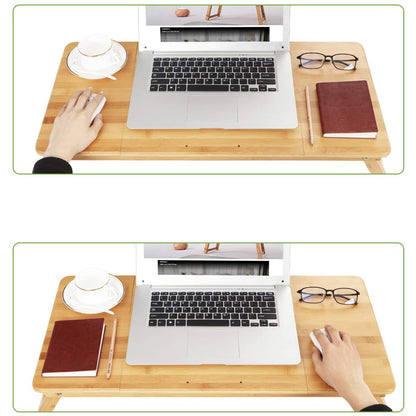 Nancy's Laptoptafel Bamboe - Nancy's - In Hoogte Verstelbaar En Opvouwbaar - Laptop Standaard