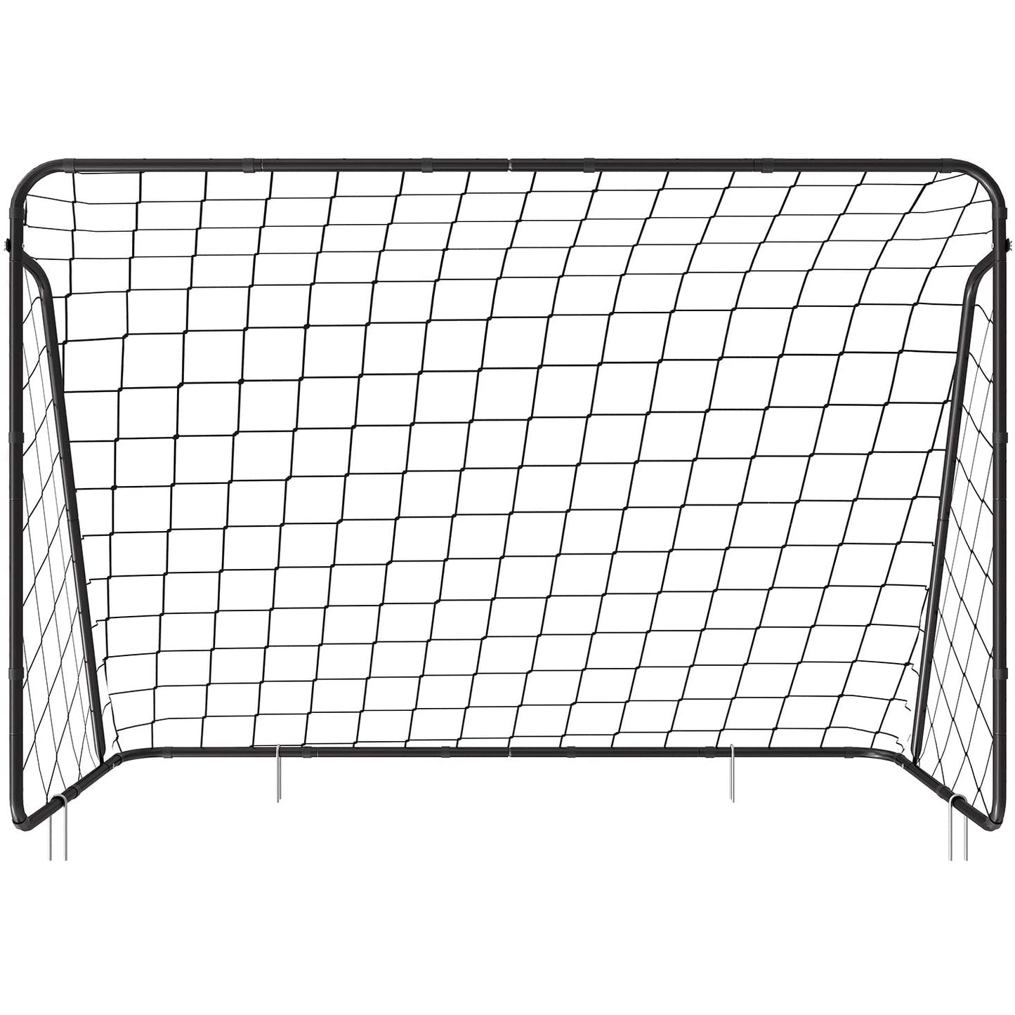 Nancy's Flying Post Bay voetbaldoel - IJzer - Makkelijk op en afbouwen - Zwart - 300 x 120 x 205 cm