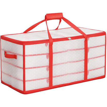 Nancy's Kerstballen Organizer - Opbergdoos - Sokken Organizer - Kerstballen Opberger - Opbergtas - Vakkentas - 67 x 34 x 34 cm - Semi-Transpirant