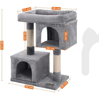 Poste à gratter Nancy's Neston - Maisonnette pour chats - Arbre grimpant 84CM