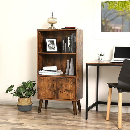 Nancy's Cambridge Retro Boekenkast - Vintage Houten Kast - Kasten - 120 x 60 x 30 cm