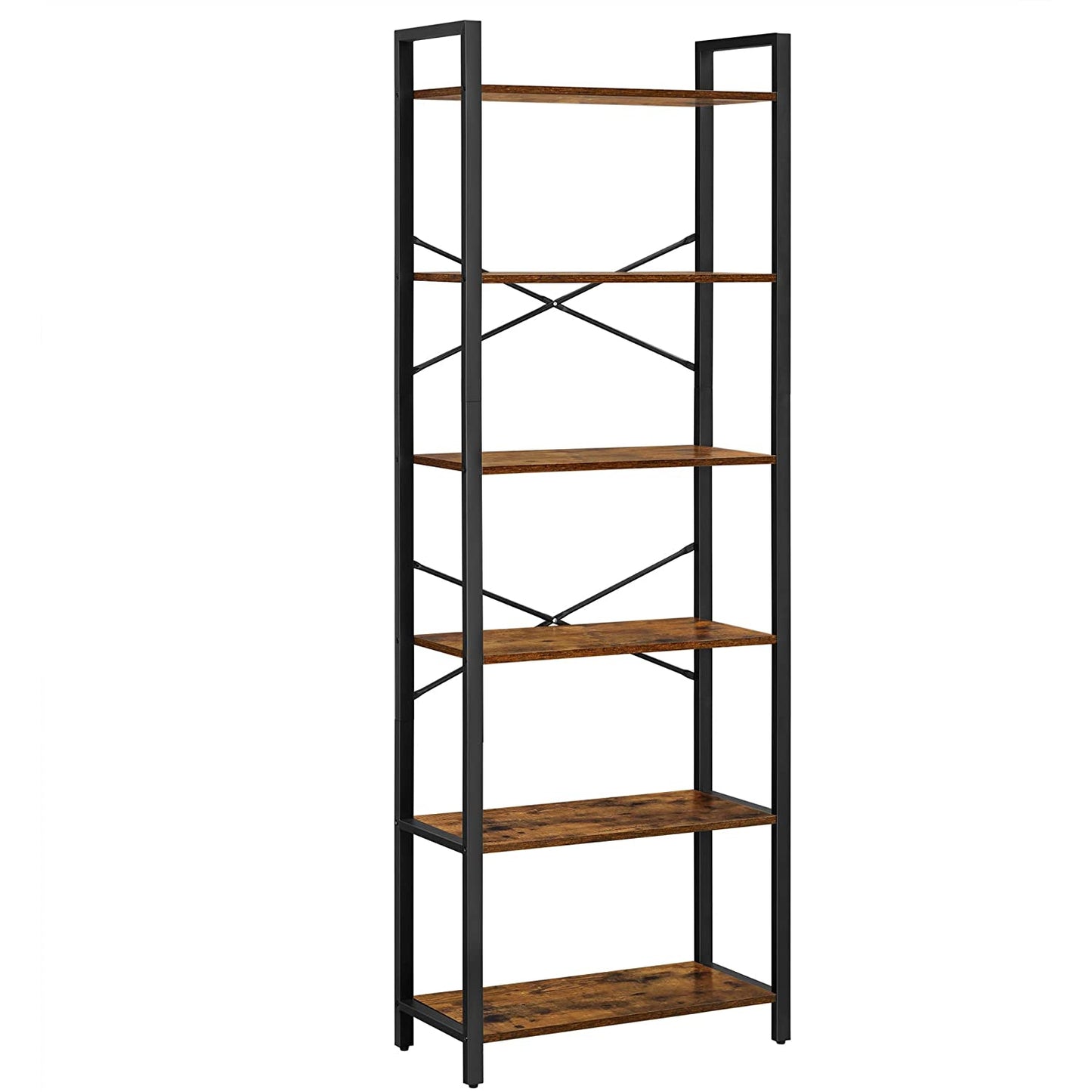 Nancy's Bloomington Boekenkast - Opbergkast - Wandkast - Hout / Staal - ± 65 x 30 x 185 cm