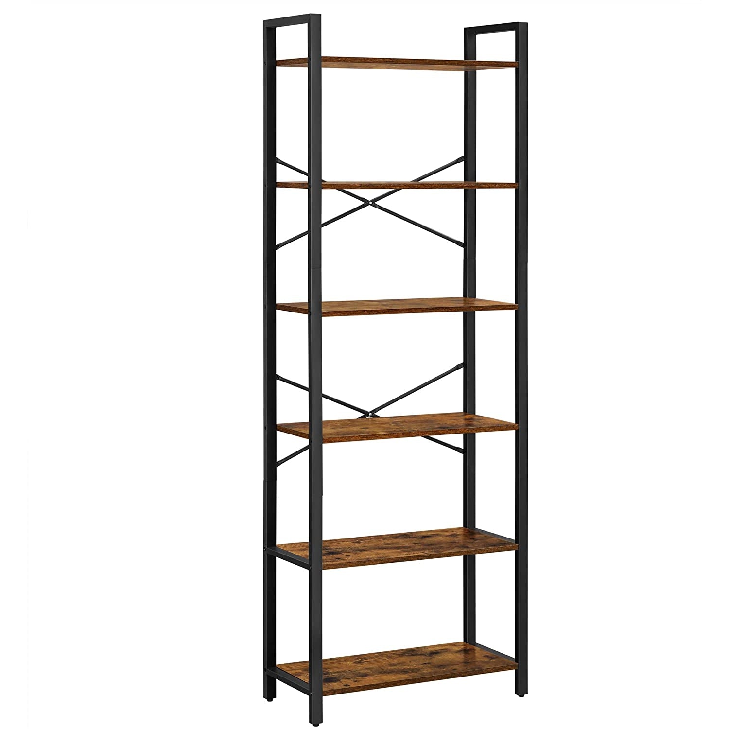 Nancy's Bloomington Boekenkast - Opbergkast - Wandkast - Hout / Staal - ± 65 x 30 x 185 cm