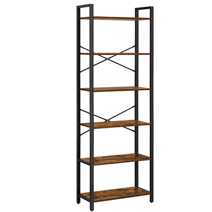 Nancy's Bloomington Boekenkast - Opbergkast - Wandkast - Hout / Staal - ± 65 x 30 x 185 cm