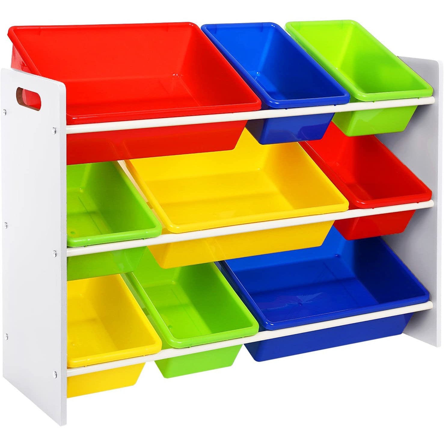 Nancy's Speelgoed organizer - Opbergkast - Kinderkamer kast - Meerkleurig - 86 x 26.5 x 60 cm