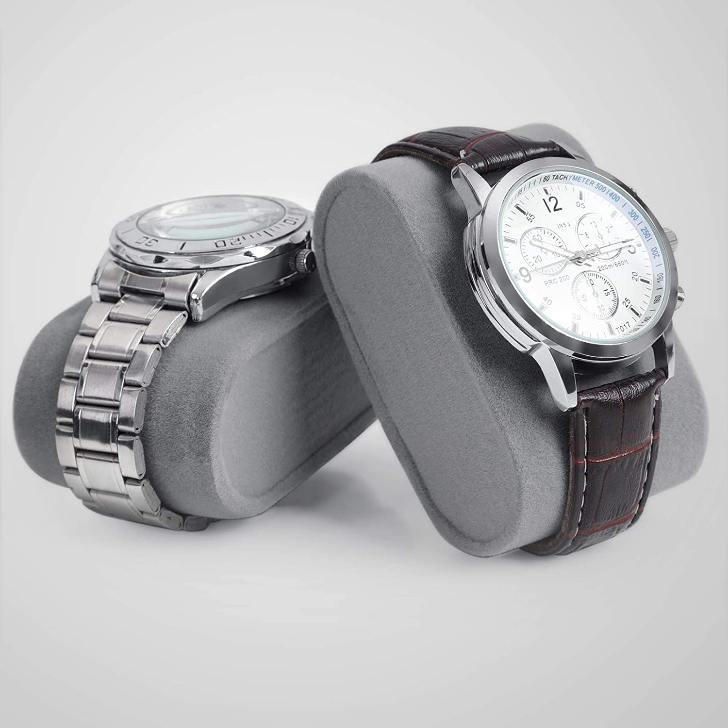 Nancy's Cateano Horlogedoos - Horlogebox - Opbergdoos voor 6 Horloges - Zwart / Grijs