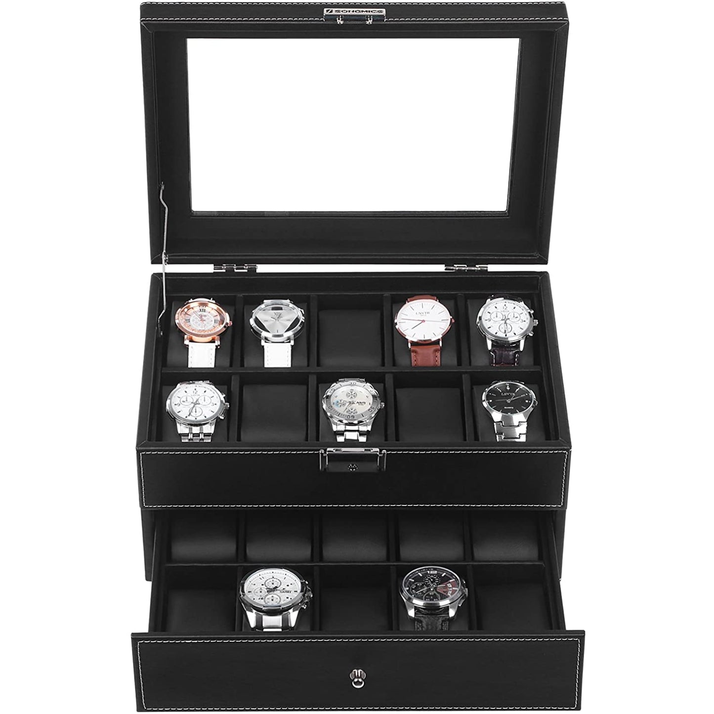 Nancy's Watch Box - Coffret à Montres - Boîte de Rangement Montres - 20 Pièces