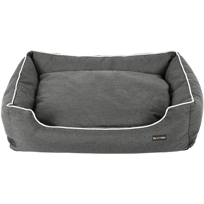 Nancy's Superior Hondenbed - Hondenmand - Afneembare Hoes - 120 x 85 cm - Anti-Slip - PP Vulling - Donkergrijs