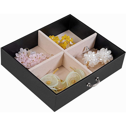 Nancy's Jewelry Box Helena - Organisateur de bijoux - Boîtes à bijoux - Noir - 17,5 x 13,5 x 12 cm