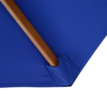 Parasol Murrieta de Nancy - Parasol de balcon - Protection solaire - Abat-jour - Bleu - Hydrofuge - Ajustable - Ø 300 cm