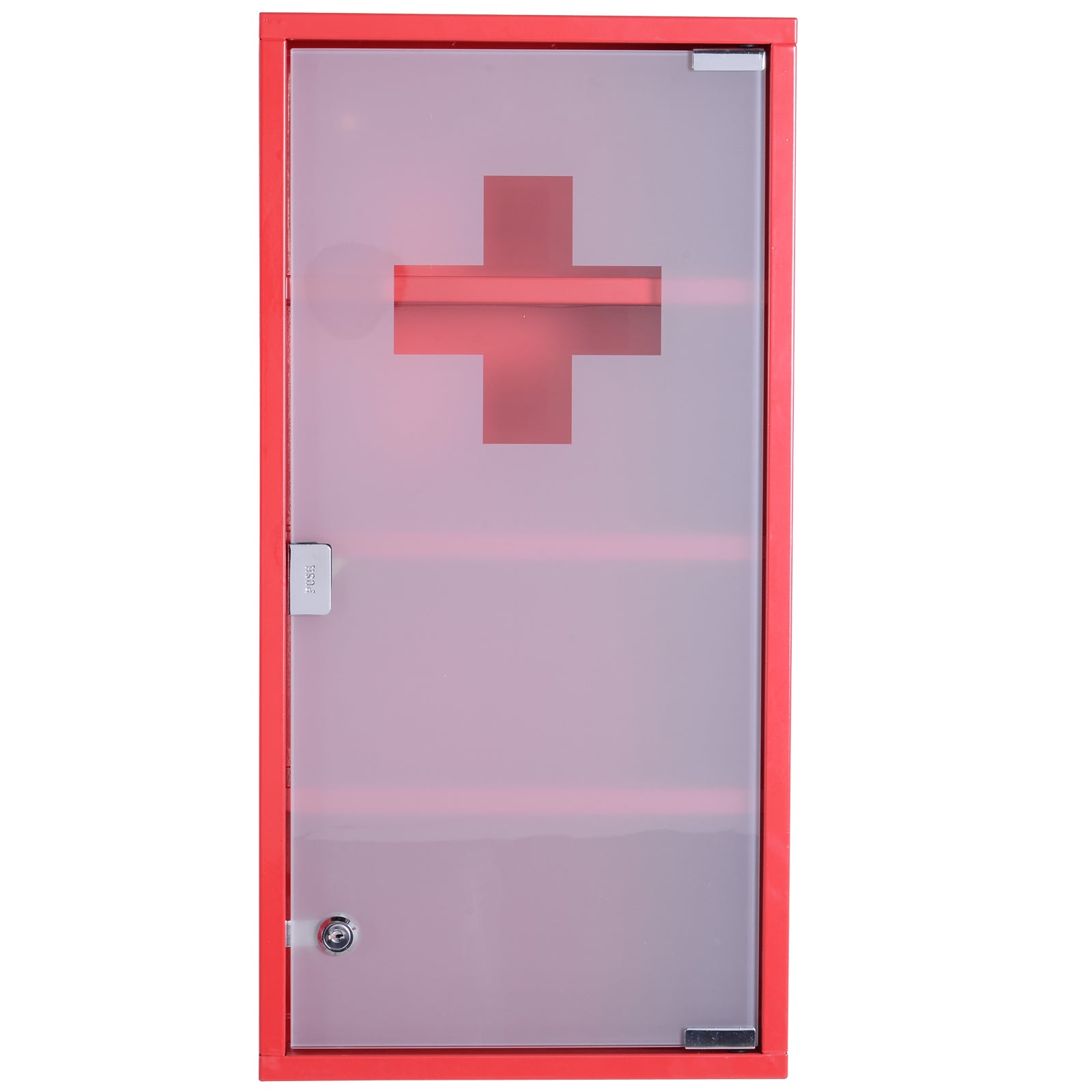 Nancy's Gondim Medicijnkast - Apothekerskastje - Badkamerkastje - RVS / Glas - ± 30 x 10 x 60 cm