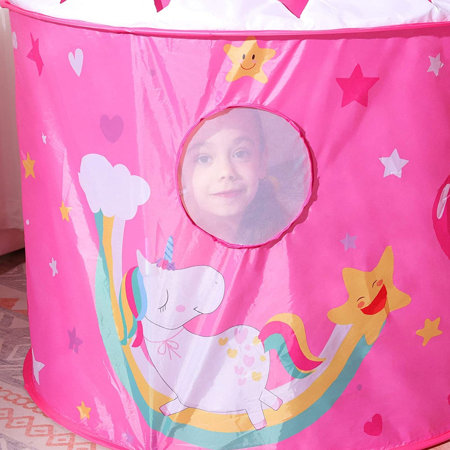 Nancy’s Forest Hill 3-in-1 Speeltent voor Kinderen - Speelhuis - Pop-up Speeltent - Indoor & Outdoor - Roze met Animaties