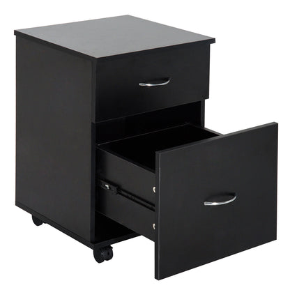 Nancy's Santa Clarita Archiefkast - Ladeblok - Metaal - 2 Lades - Zwart