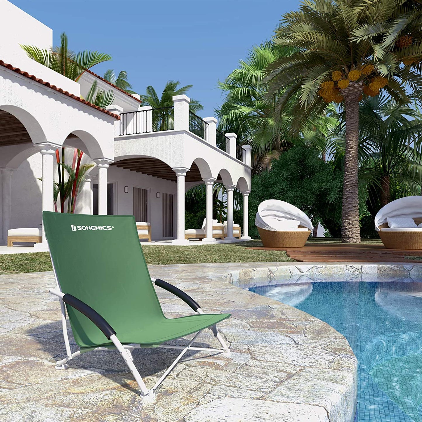 Nancy's Breadner Klapstoel - Campingstoel - Klapbaar - Draagtas - Oxford-Weefsel - Groen - 56 x 53 x 64 cm