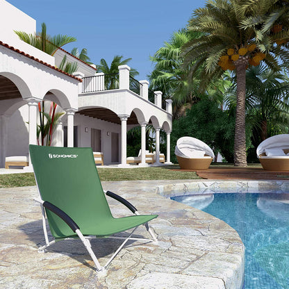 Nancy's Breadner Klapstoel - Campingstoel - Klapbaar - Draagtas - Oxford-Weefsel - Groen - 56 x 53 x 64 cm