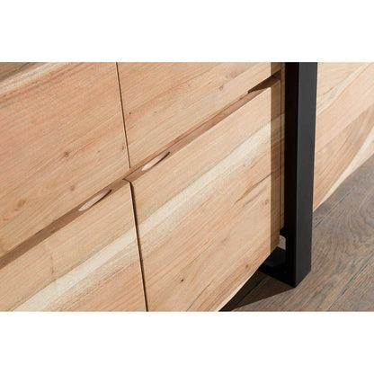 Nancy's Dressoirs - Dressoir Kasten - Massief Houten Commode - Boomstam - Bruin - 175 x 90 x 44 cm