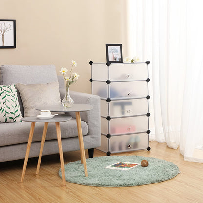 Nancy's  Schoenenkast voor 20 paar schoenen – 10 Verdiepingen - Schoenenrek – 43 x 31 x 173 cm