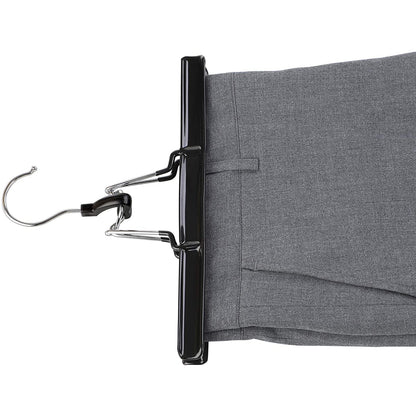 Nancy's Broekhanger set van 10 - Kledinghangers - Broek Hangers - Zwart