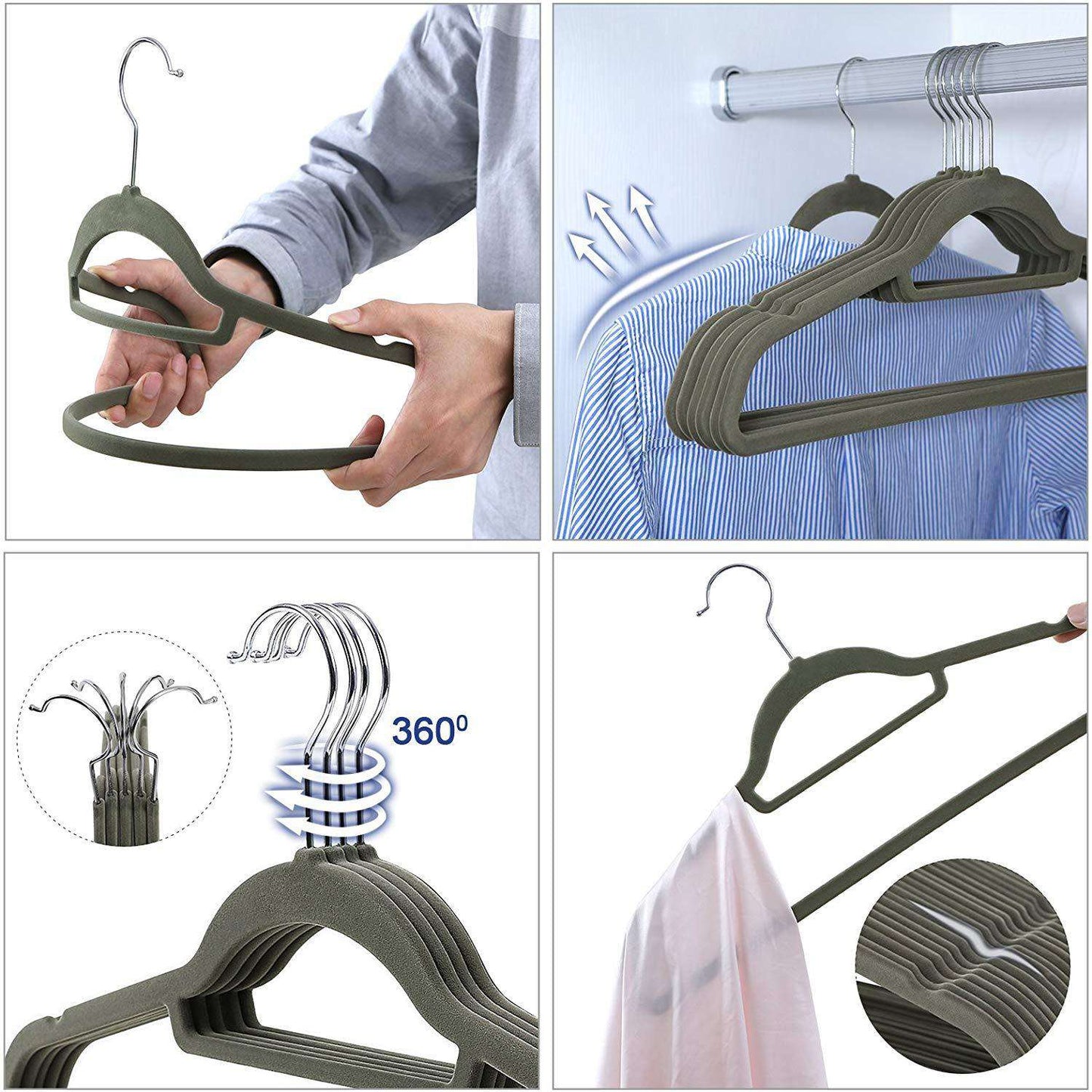 Nancy's Kledinghanger - 20 Stuks - Antislip