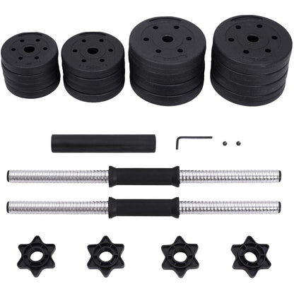 Nancy's Fuller Halterset - Dumbells Set - Halterstang - 16 Schrijven - Zwart