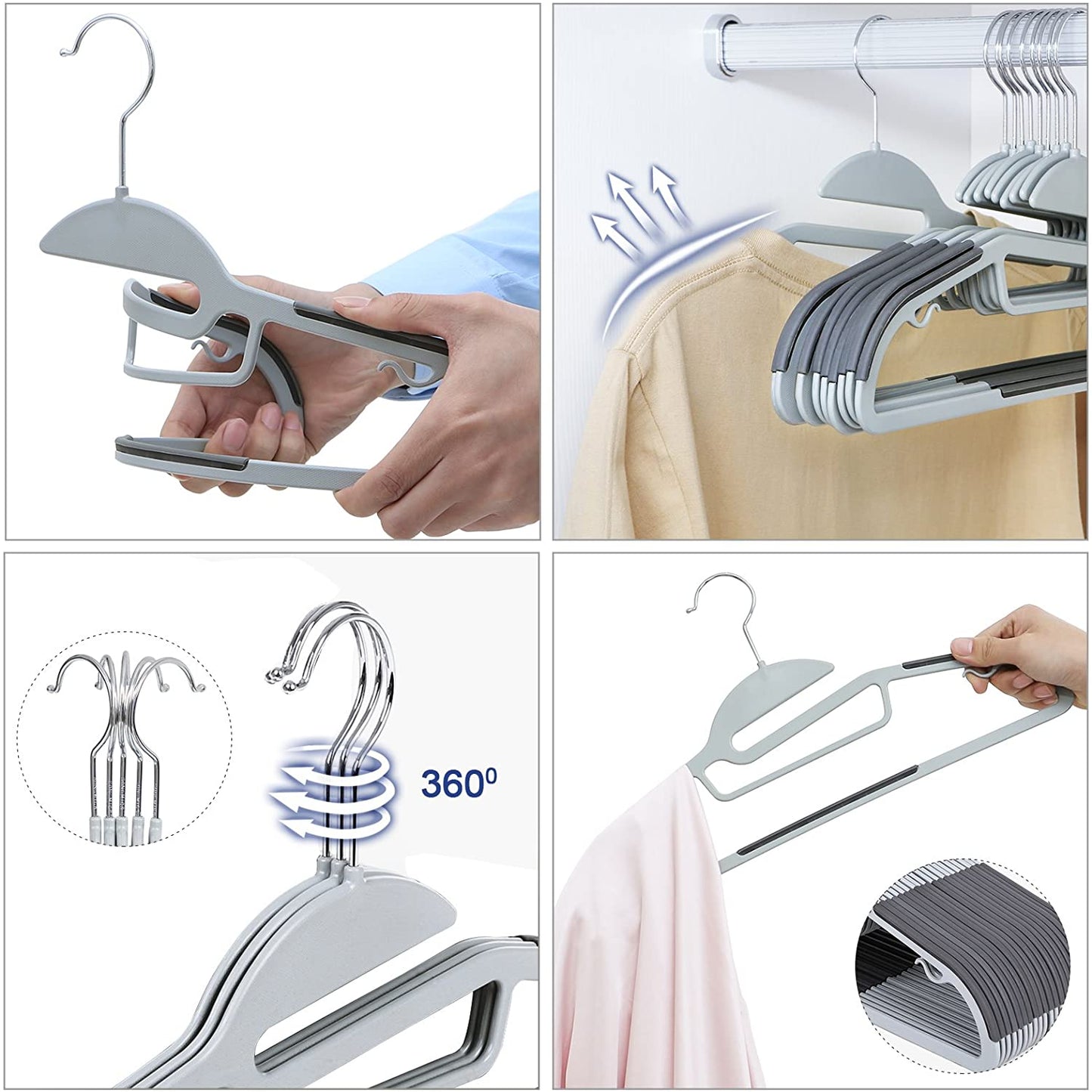 Nancy's Kledinghanger Set Van 20 Stuks - Anti Slip - Kledinghangers