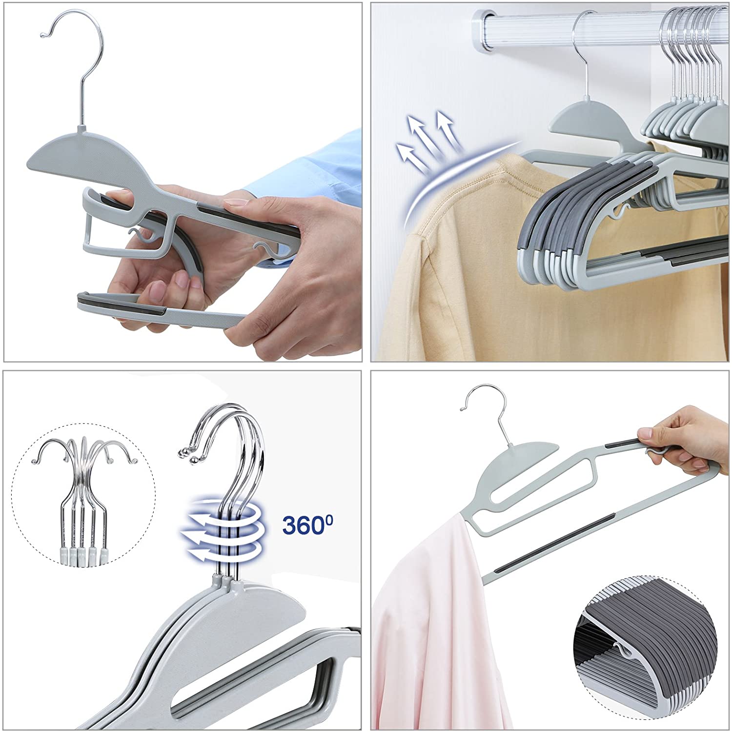 Nancy's Kledinghanger Set Van 20 Stuks - Anti Slip - Kledinghangers