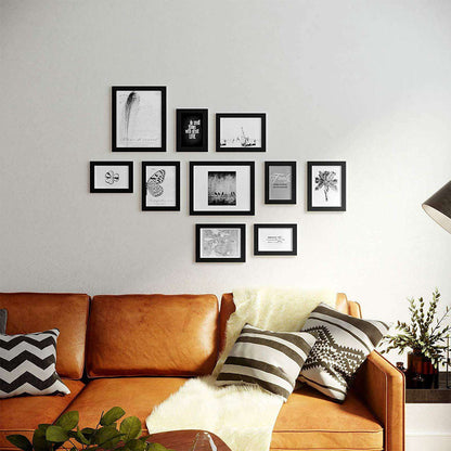 Ensemble de cadres photo de Nancy de 10 cadres photo - 2 x 20x25 pouces, 4x (13x18), 4 x (10x15) - Cadres photo