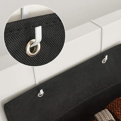 Nancy's Maricopa Organizer - Hangende Organizer - 4 Vakken - Opslag - Deur - Zwart - 33.5 x 12 x 100 cm