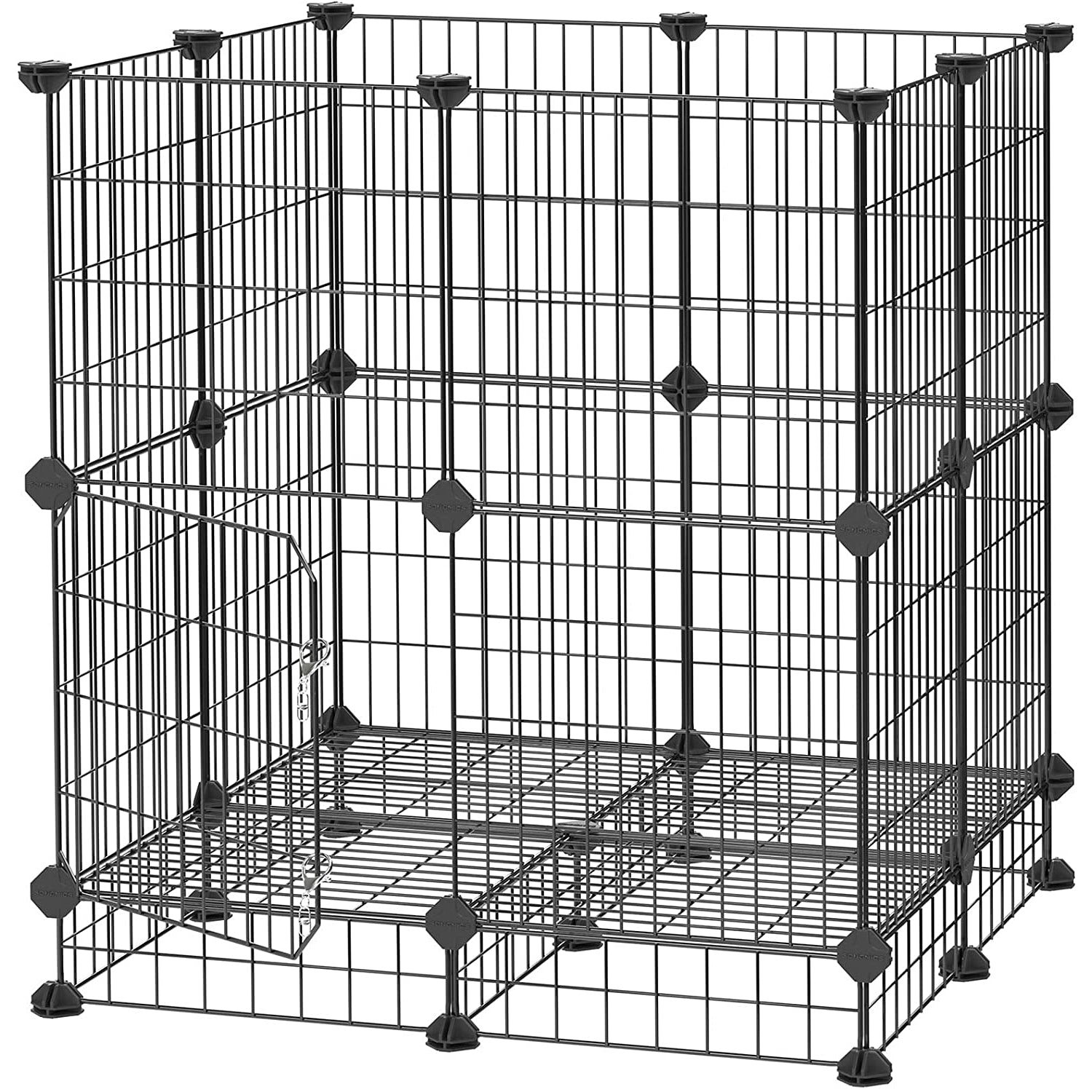 Nancy's Pet Cage - Animal Run - Mesh Cage - Petits animaux - Rabbit Clapier - Enclos extérieur - Enclos intérieur - Noir -