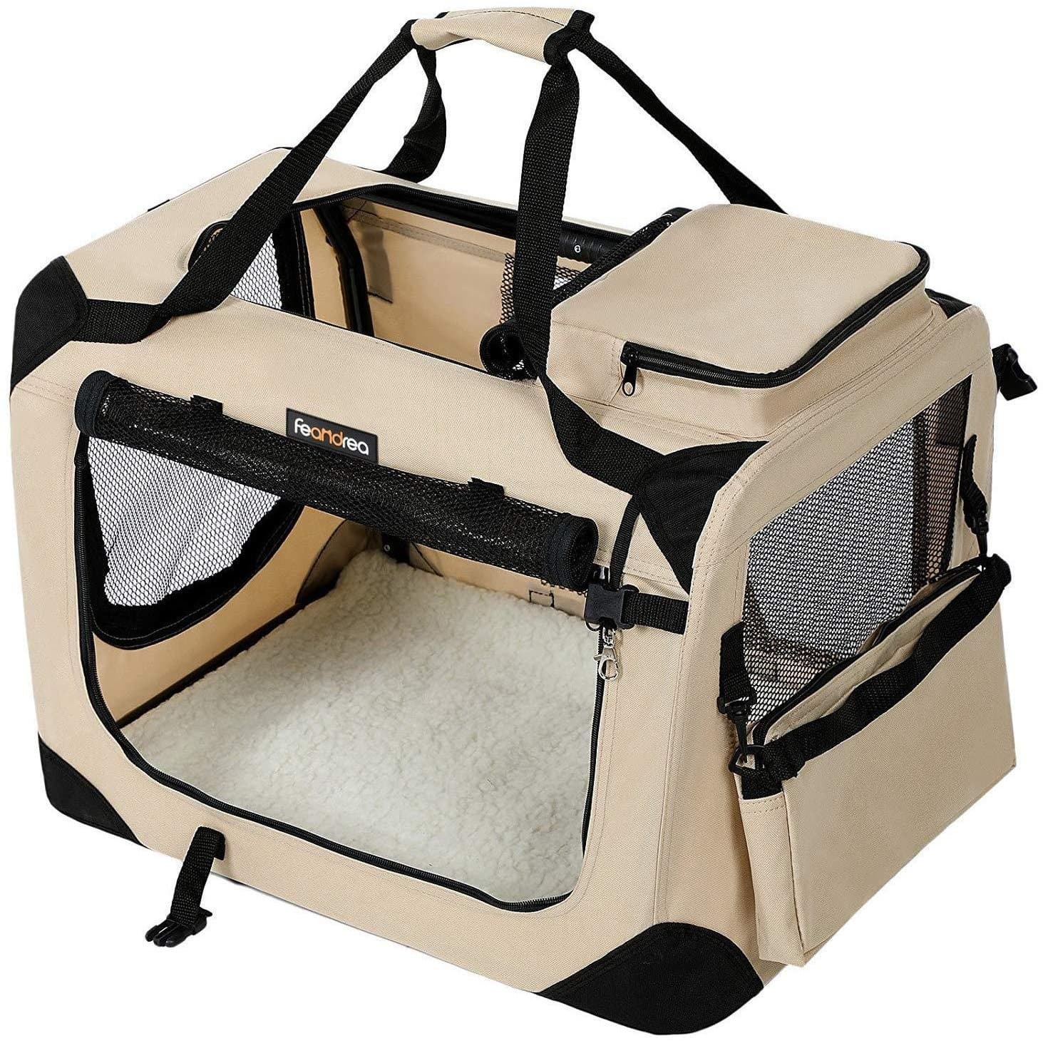 Nancy's Transporttas Dieren - Hondentas - Hondenbox - Opvouwbare draagtas voor honden - Draagtas voor katten - 102 x 69 x 69 cm