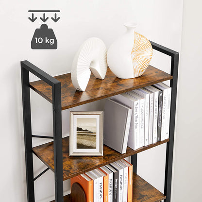 Nancy's Bloomington Boekenkast - Opbergkast - Wandkast - Hout / Staal - ± 65 x 30 x 185 cm