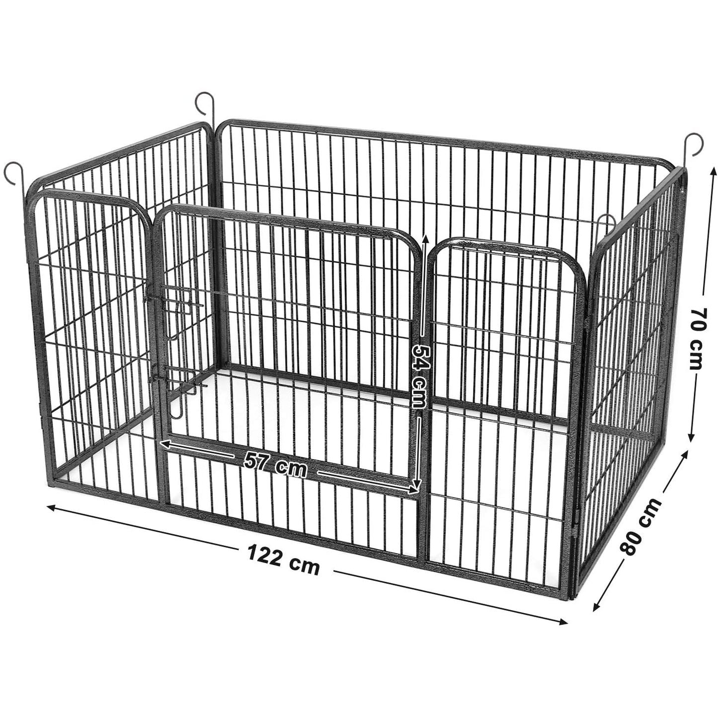 Nancy's Puppy Uitloop - Puppyhek - Puppygaas - Bench - Honden - 122 x 80 x 70 cm