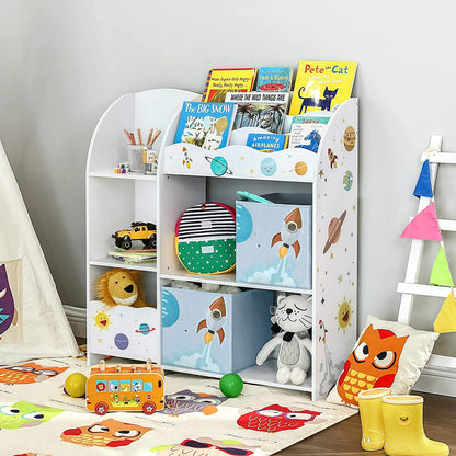 Nancy's Speelgoed Organizer - Speelgoed opbergen -Kinderkamer kast - Wit - 93 x 30 x 100 cm