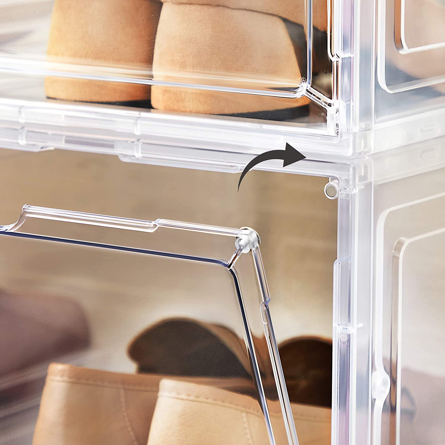 Nancy's Ribamar Schoenenboxen - Opbergboxen - Schoenen Organizers - Stapelbaar - Transparant