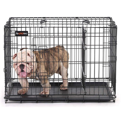 Nancy's Dog Cage - Bench - Dog Crate - 2 Doors - Dogs - Kennel - 92.5 x 57.5 x 64 cm