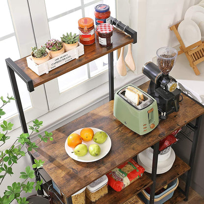 Armoire de cuisine Nancy's Huntsville - Armoires de cuisine - Industriel - Marron/Noir - 90 x 40 x 132 cm (L x L x H)