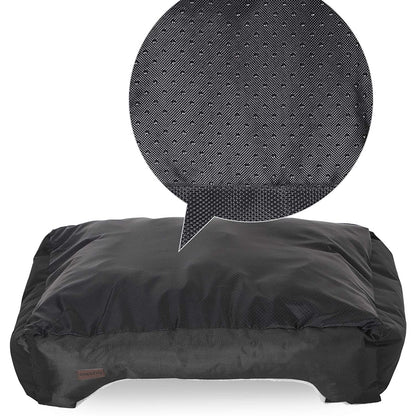 Lit pour chien de luxe de Nancy - Canapé pour chien lavable - Lit pour animaux de compagnie - Lits pour chiens - 70 x 55 x 21 cm