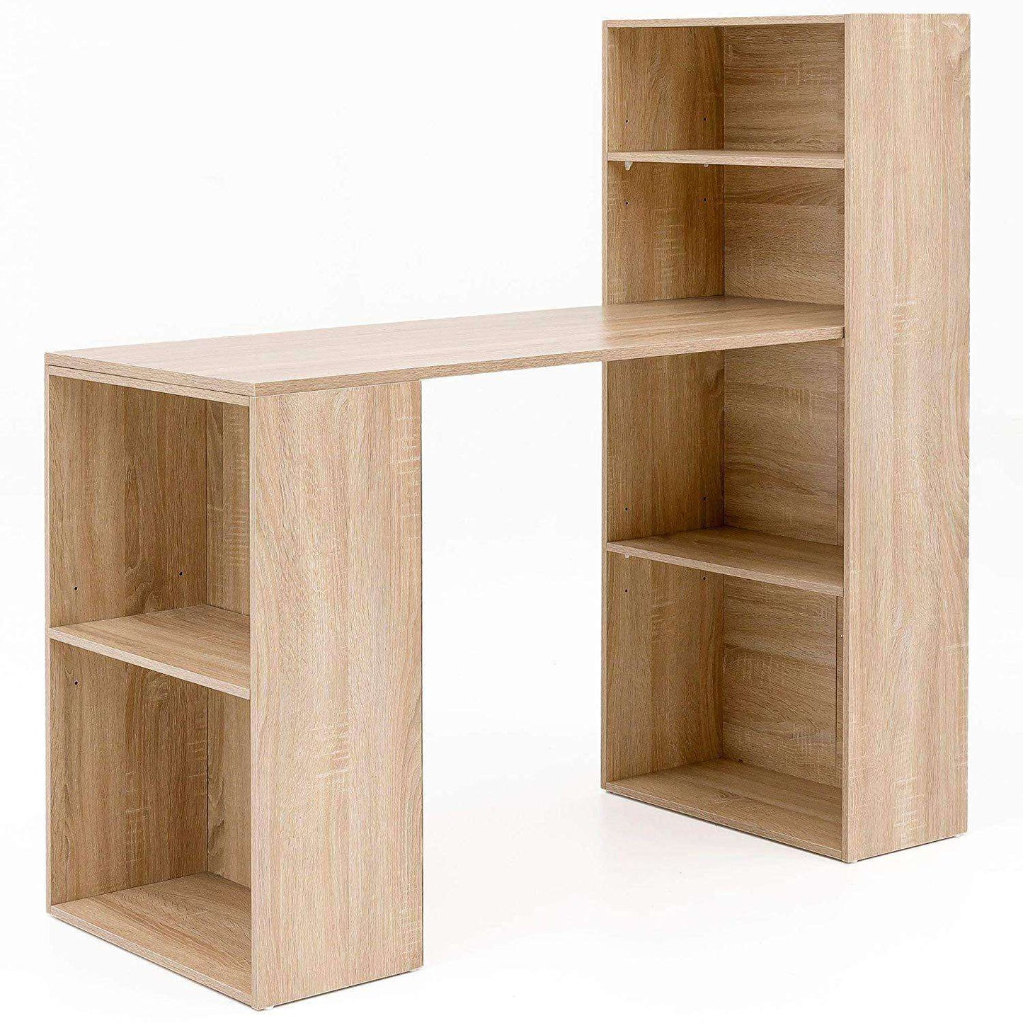 Nancy's Hyda Bureau - Computertafel - Met Opbergruimte - Bruin - ± 120 x 50 x 120 cm