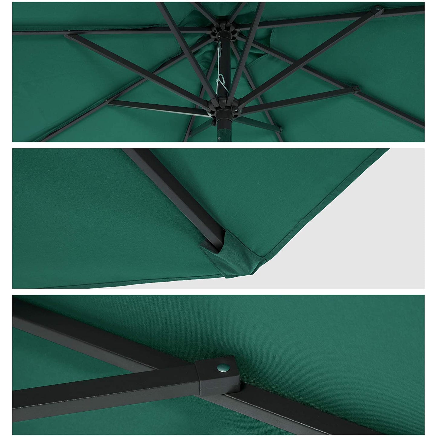 Nancy's Fordyce Parasol - Sun protection - Octagonal - Collapsible - Green - Ø 300 cm