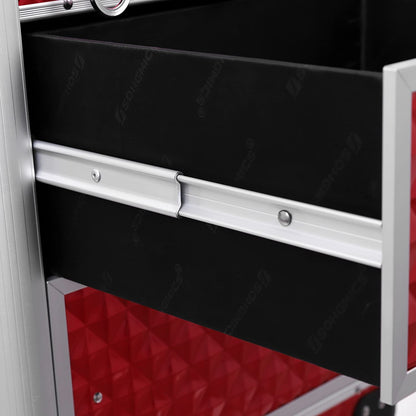 Nancy's Madalena Make-Up Koffer - Cosmetica Koffer - Make-up Trolley - Rood