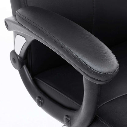 Nancy's Hamilton Heights Luxe Zwarte Bureaustoel - Ergonomische Bureaustoelen - Bureaustoelen Voor Volwassenen