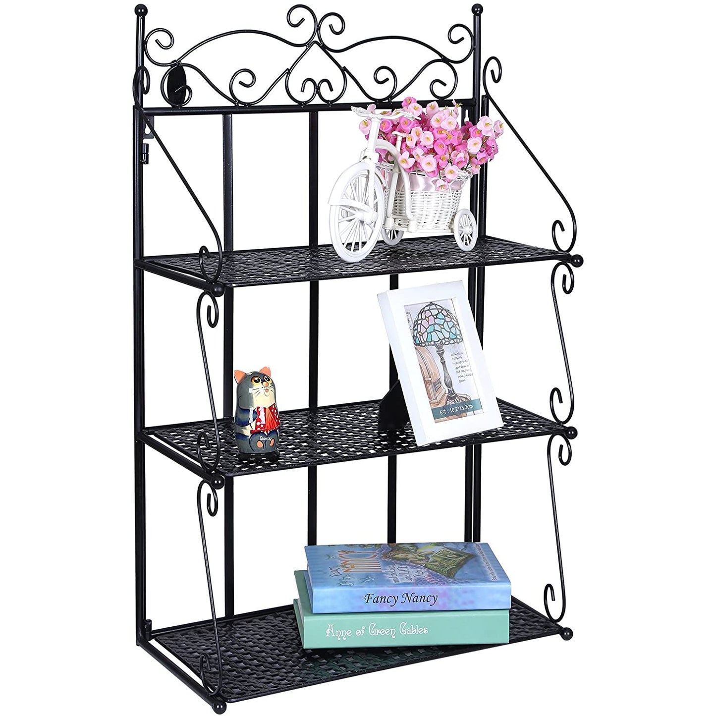 Nancy's Opklapbare Wandkast - Elegante Boekenkast - Wandrek